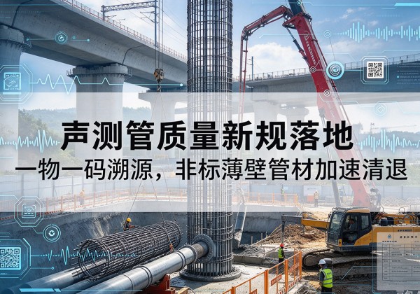 新丰声测管质量新规落地，一物一码溯源，非标薄壁管材加速清退